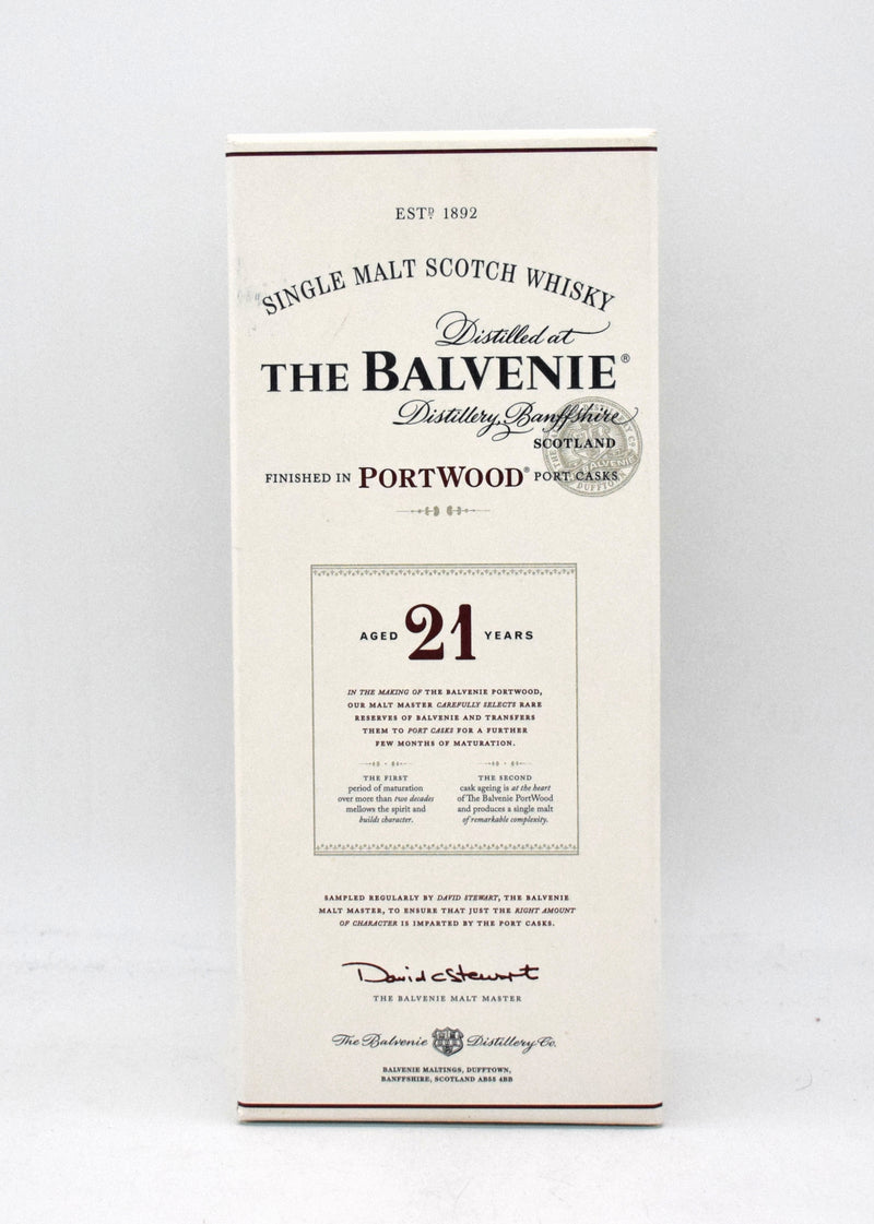 Balvenie 21 Year Portwood Cask Scotch Whisky