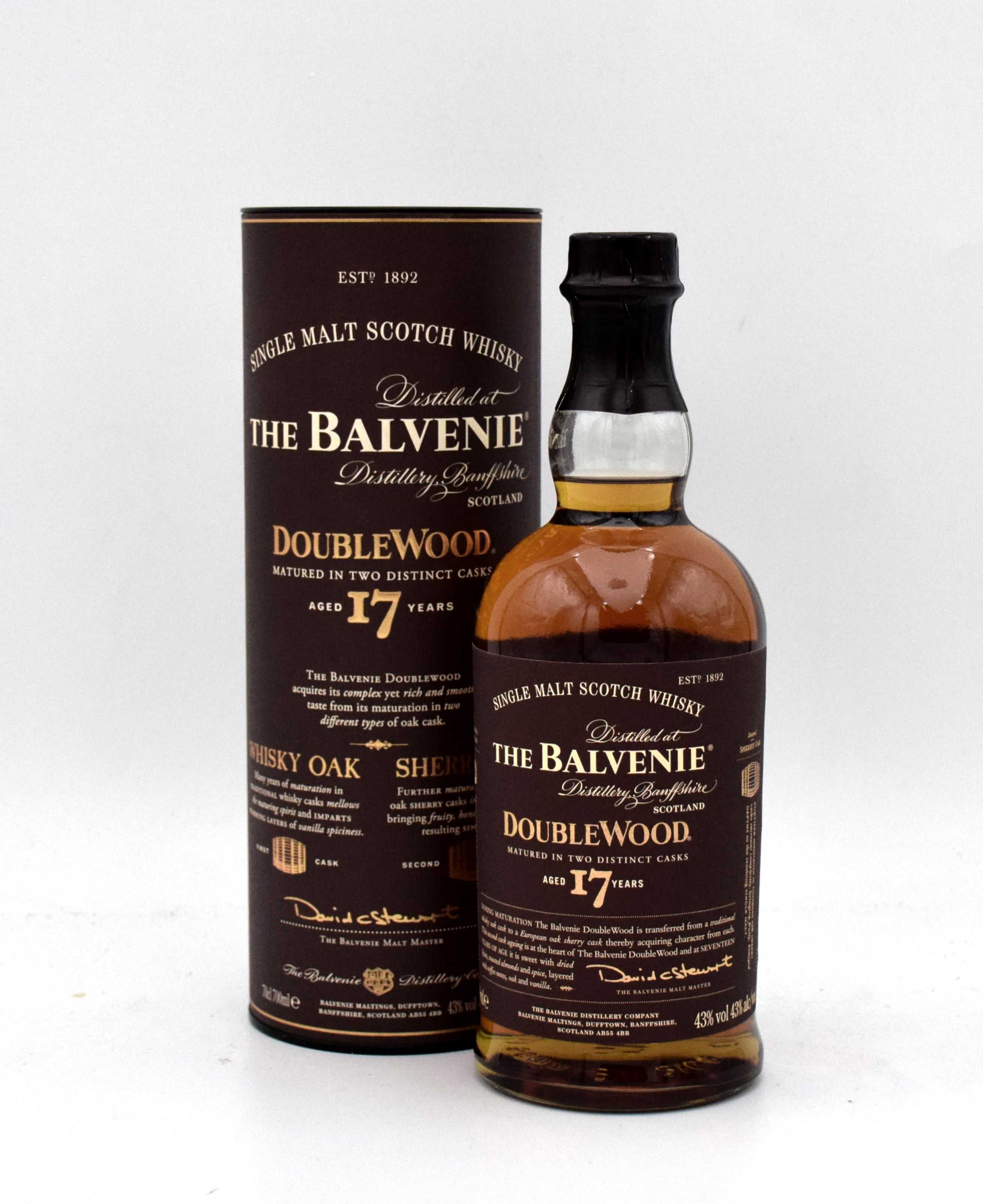 The Balvenie DoubleWood 17年 700ml Balvenie Doublewood 17 Year Single Malt Scotch Whisky
