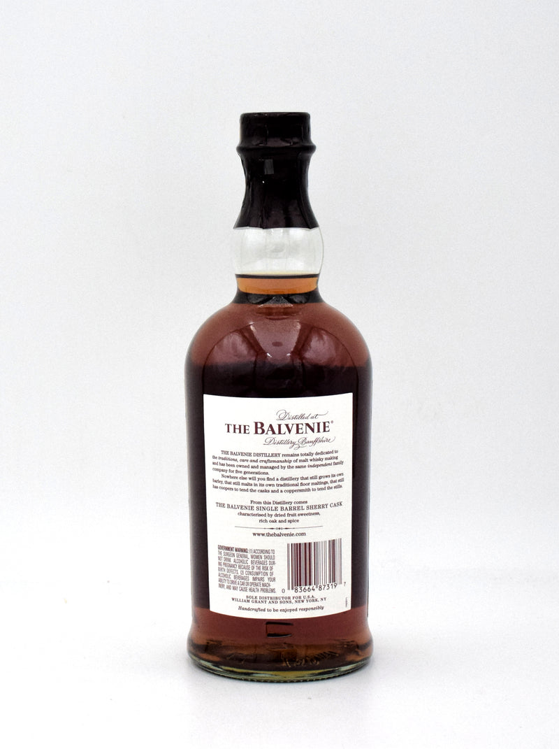 Balvenie Single Barrel 15 Cask 752 Year Sherry Cask Scotch Whisky