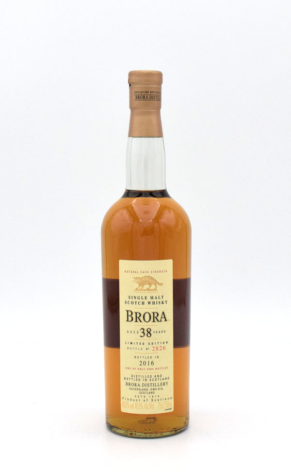 Brora 38 Year Old Natural Cask Strength Single Malt Scotch Whisky (2016 - 15th Release)
