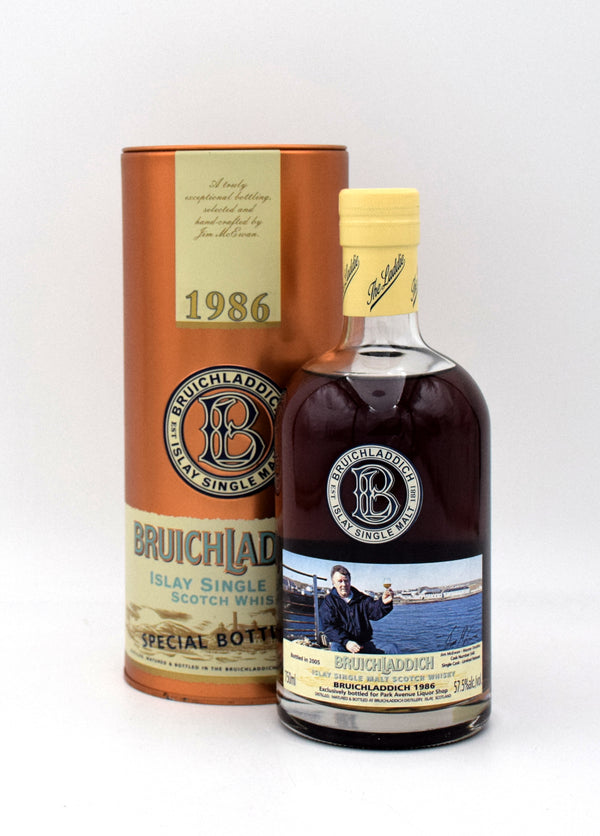 Bruichladdich 1986 (Park Avenue Liquors) Single Cask 18 Year Old Scotch Wiskey