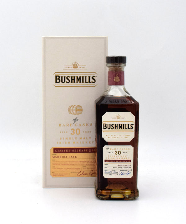 Bushmills "The Rare Casks" Madeira Cask 30 Year Old Single Malt Irish Whiskey