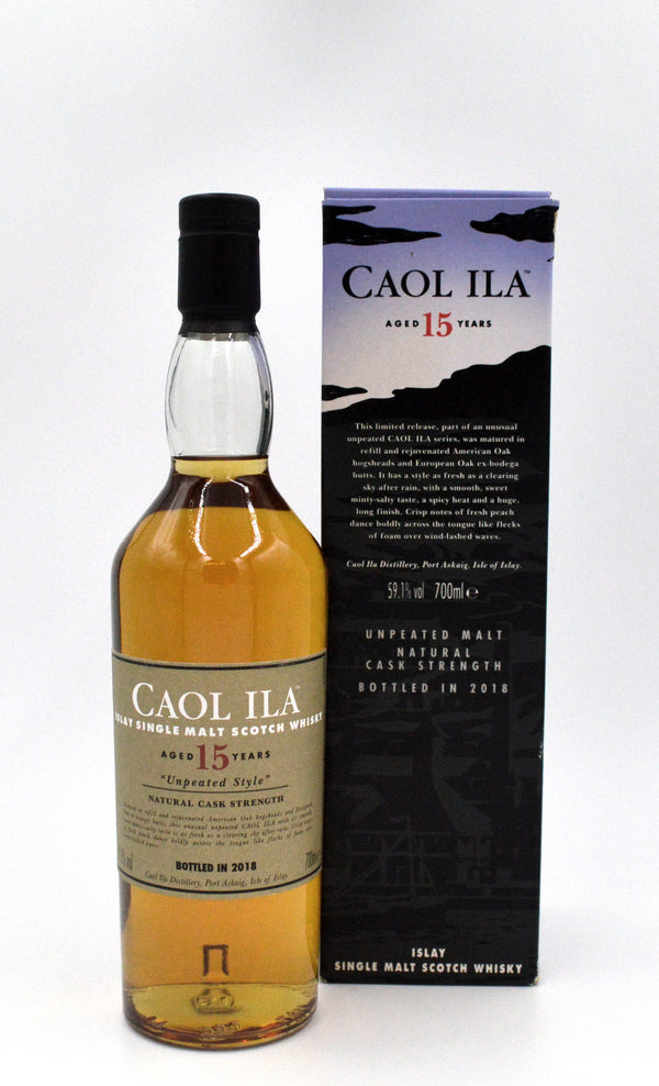 Caol Illa Unpeated Style Natural Cask Strength 15 Year Single Malt Scotch