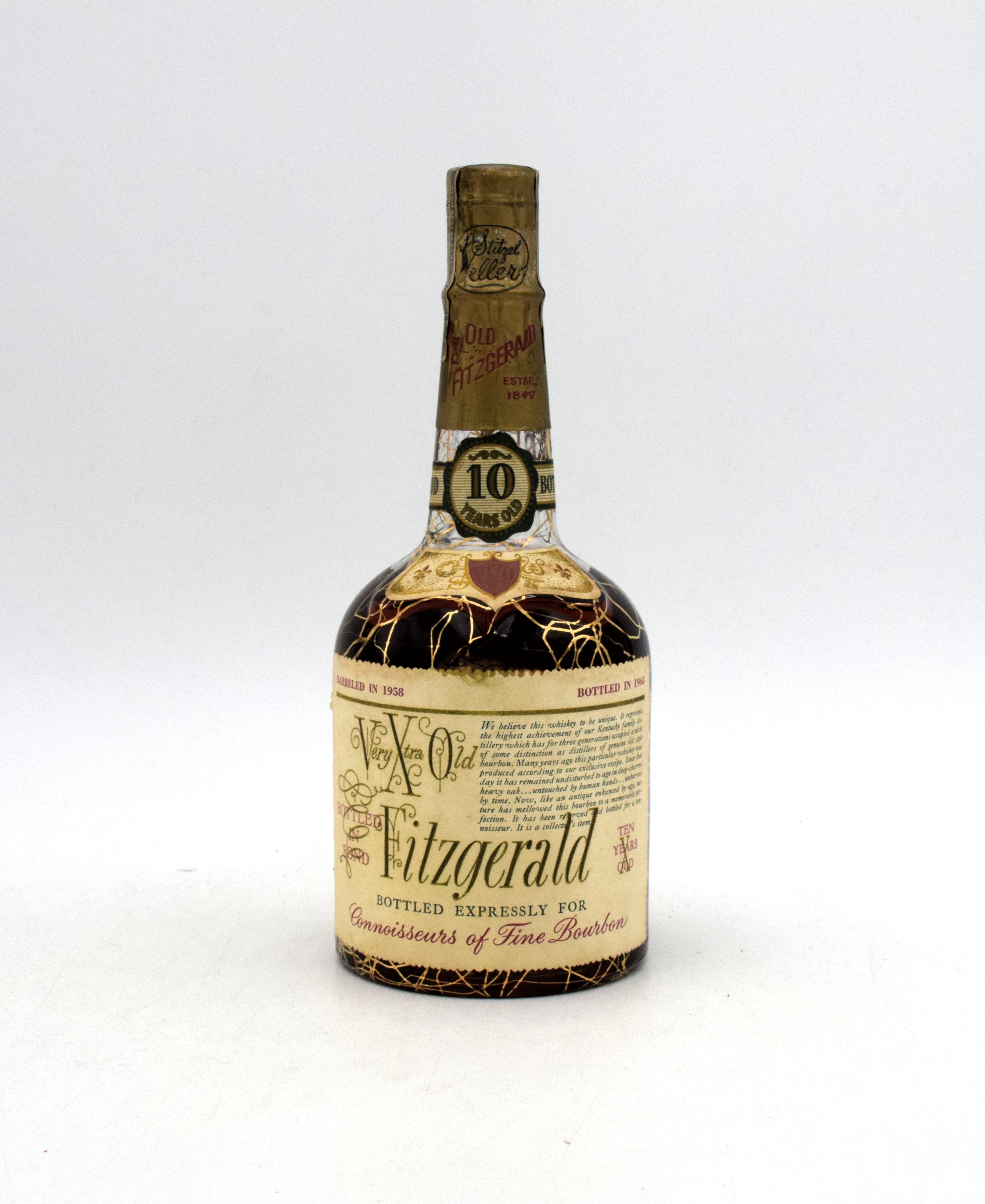 Very Xtra Old Fitzgerald 'Bottle in Bond' 10 Year Old Bourbon