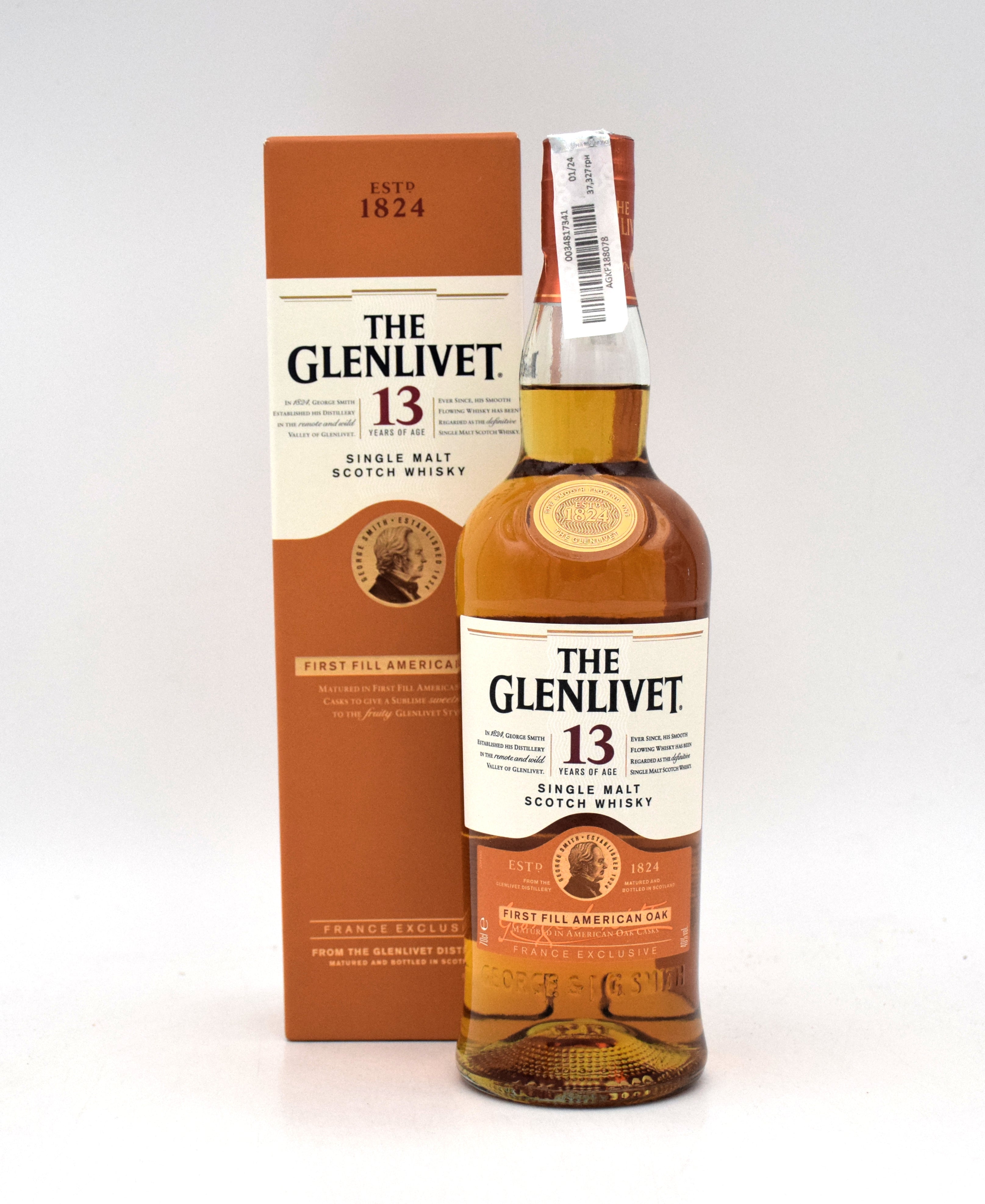 Glenlivet 13 Year 'First Fill American Oak' Single Malt Scotch