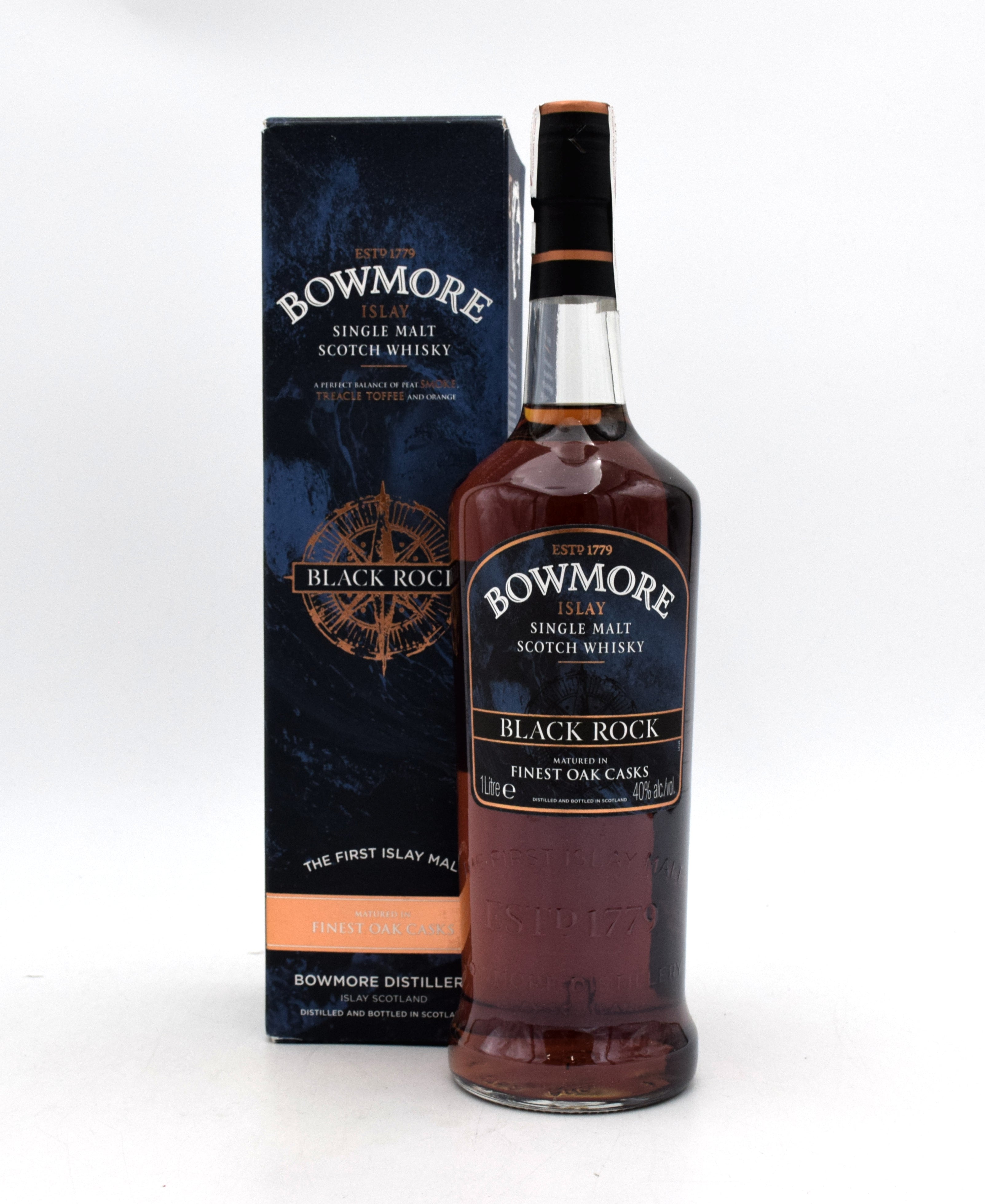 BOWMORE BLACK ROCK アイラ シングルモルト スコッチウイスキー Bowmore Black Rock Single Malt Scotch – FineLiquors