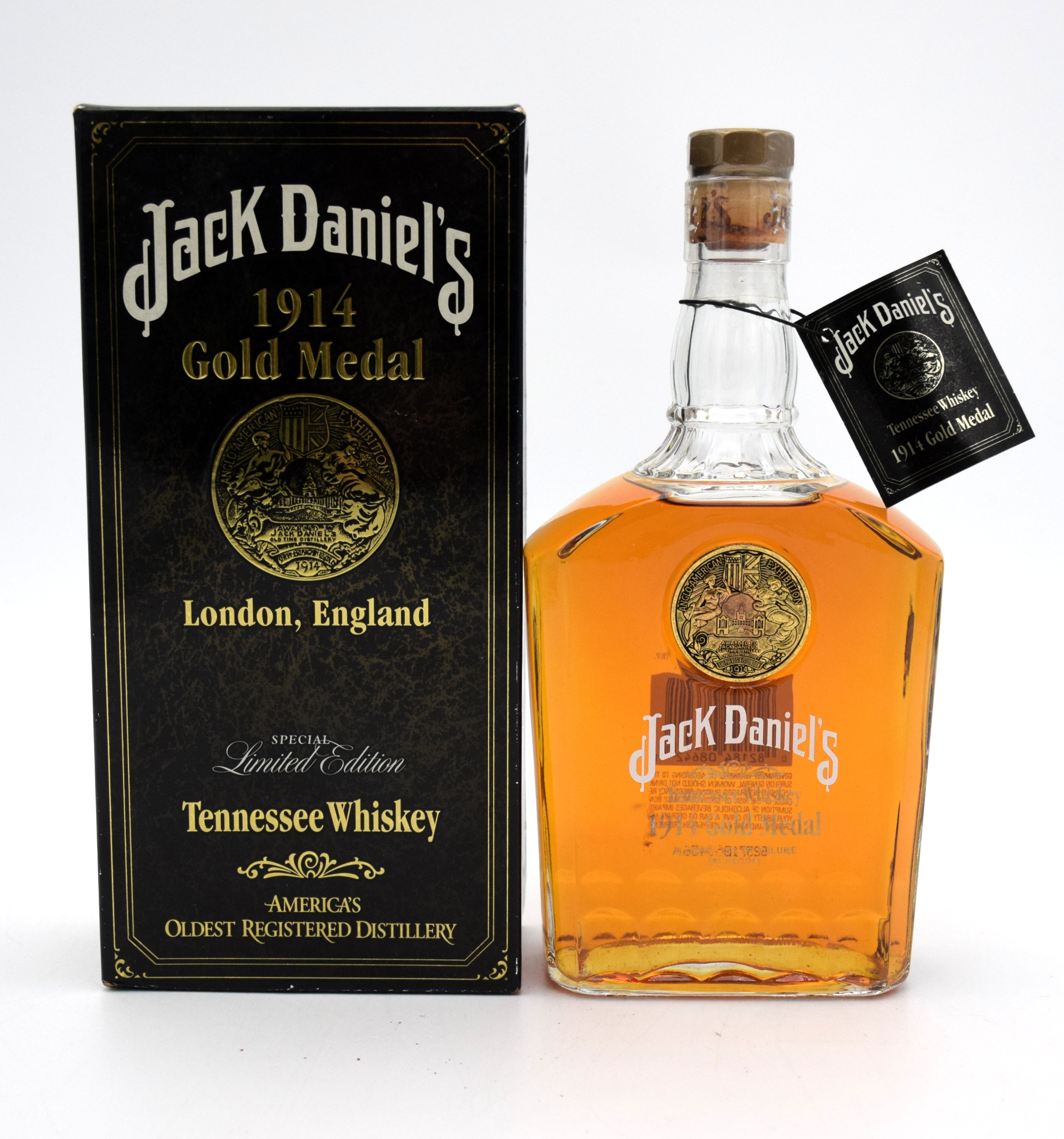 ジャックダニエル1914ゴールドメダル　750ml 45度　※箱付き JACK DANIEL'S ジャックダニエル ゴールドメダル 1914 750ml 45% 箱