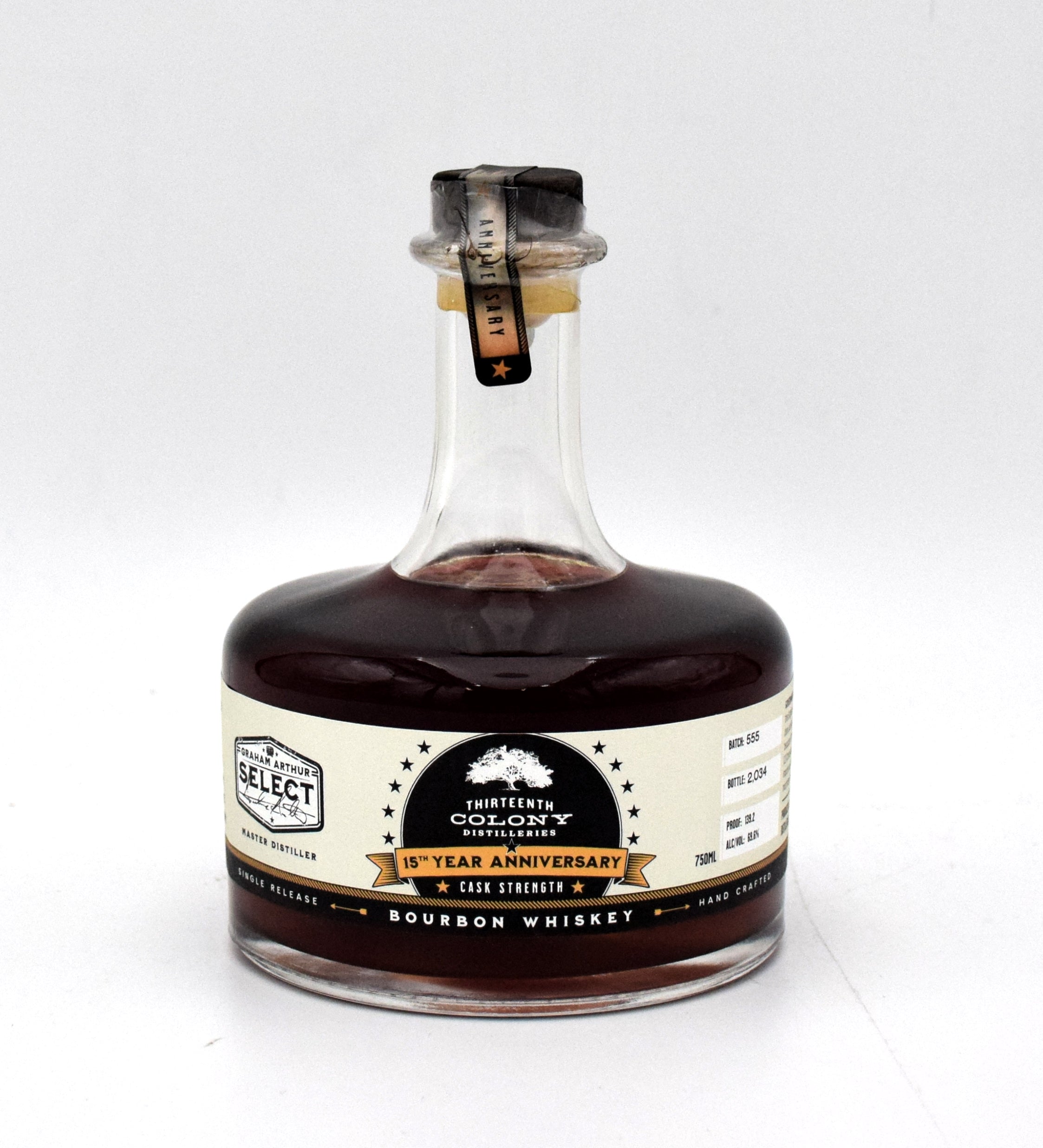 Thirteenth Colony Distillery 15th Anniversary Cask Strength Bourbon FineLiquors