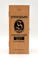 Springbank 30 Year Old Campbeltown Single Malt Scotch