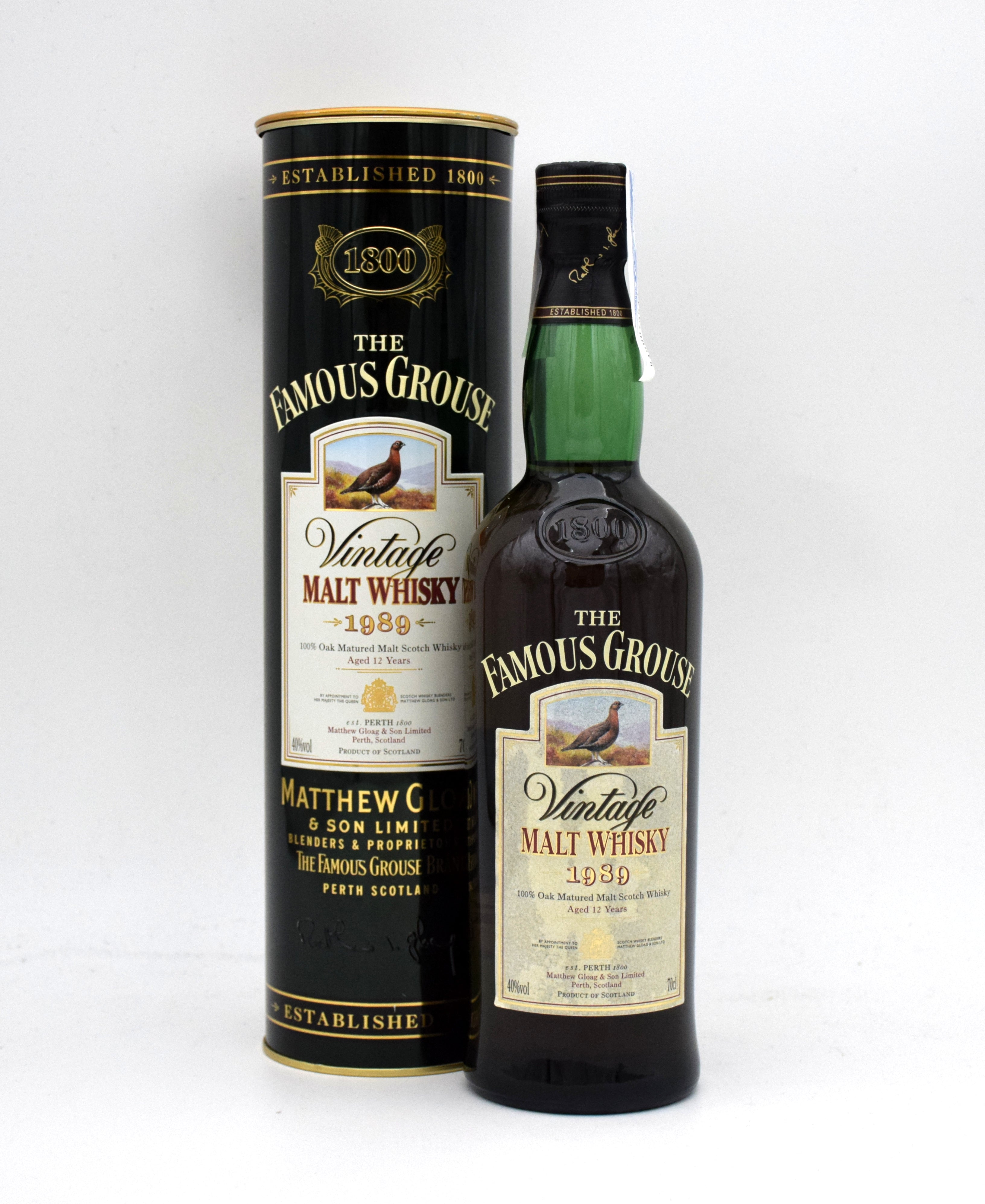 ウイスキー FAMOUS GROUSE Vintage Malt Whisky 1989 The Famous Grouse 12 Year Vintage Malt Whisky (1989 Release