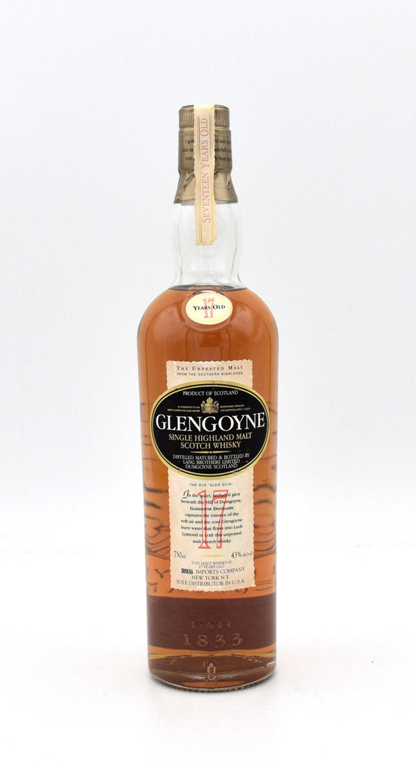 Glengoyne 17 Year Old Scotch Whiskey (1990's Release)
