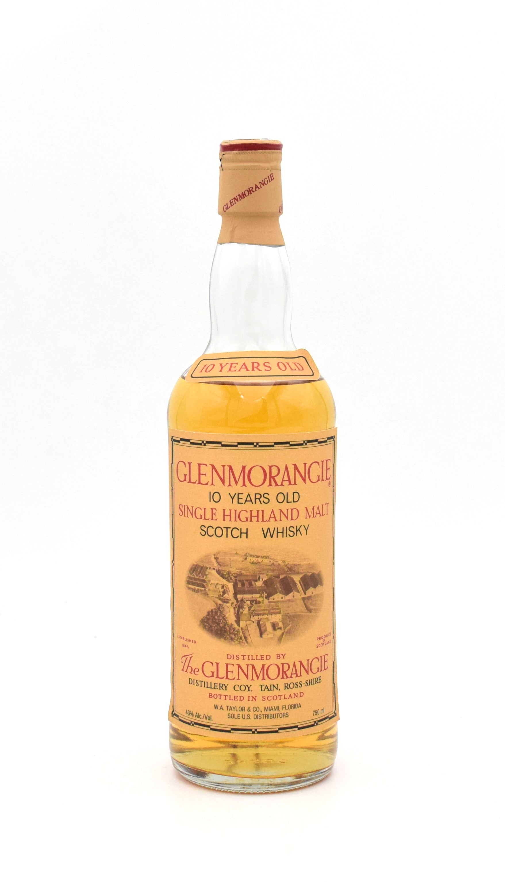 Glenmorangie 10 Year Single Highland Malt Scotch Whisky (Older 