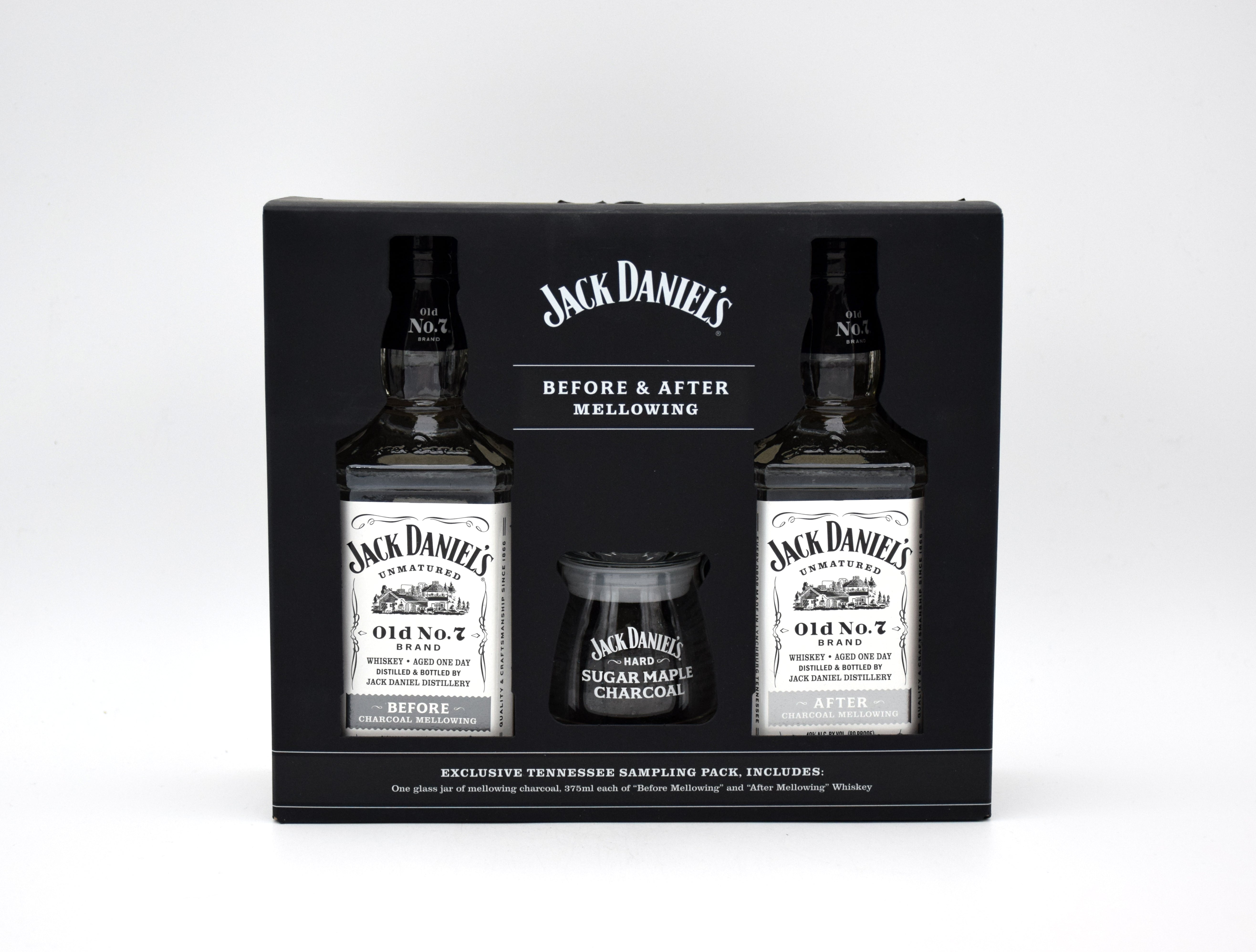 Jack Daniel's 'Old No. 7 Brand' Before and After Charcoal