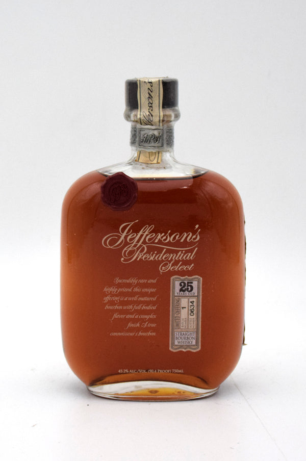 Jefferson's Presidential Select 25 Year
