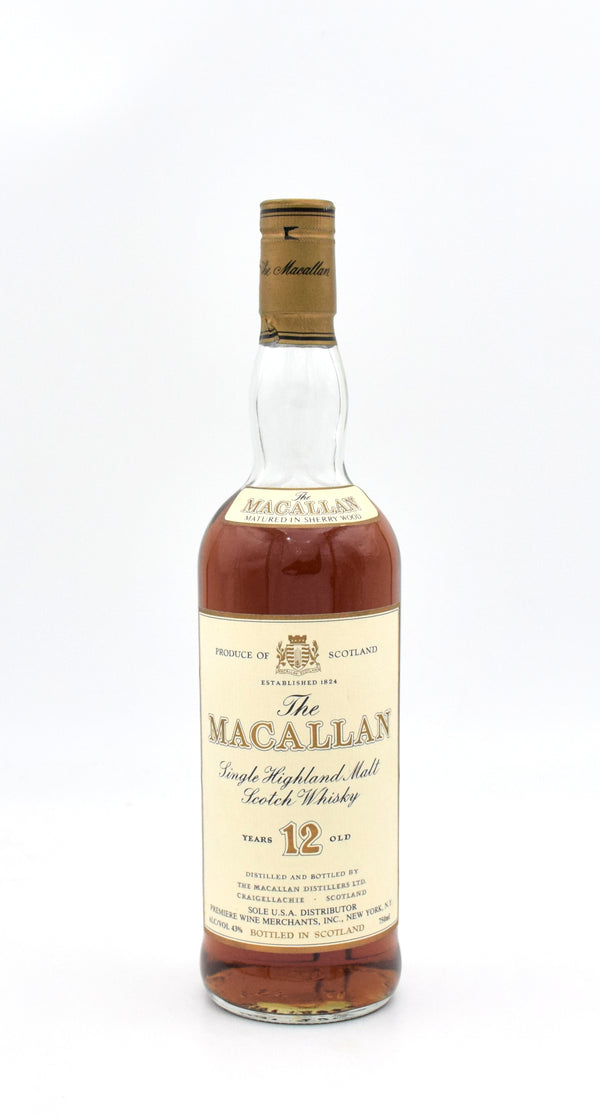 Macallan 12 Year Scotch Whisky (1990s Release)