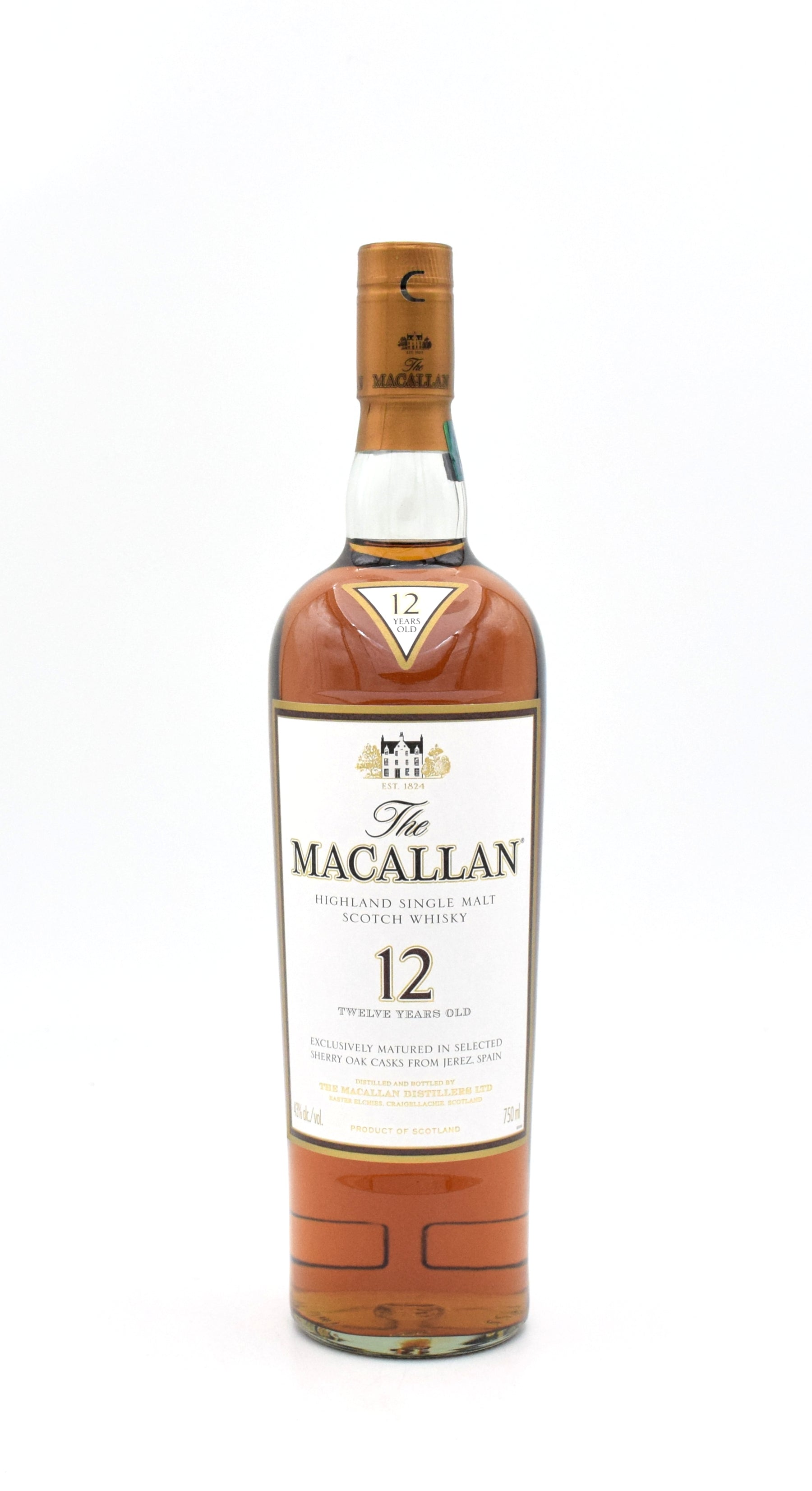 Macallan 12 Year Scotch Whisky (Older Release) (No Box) – FineLiquors Macallan 12 Year Scotch Whisky (Older Release) (No Box) – FineLiquors