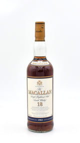 Macallan 18 Year Scotch Whisky (1983 Release)