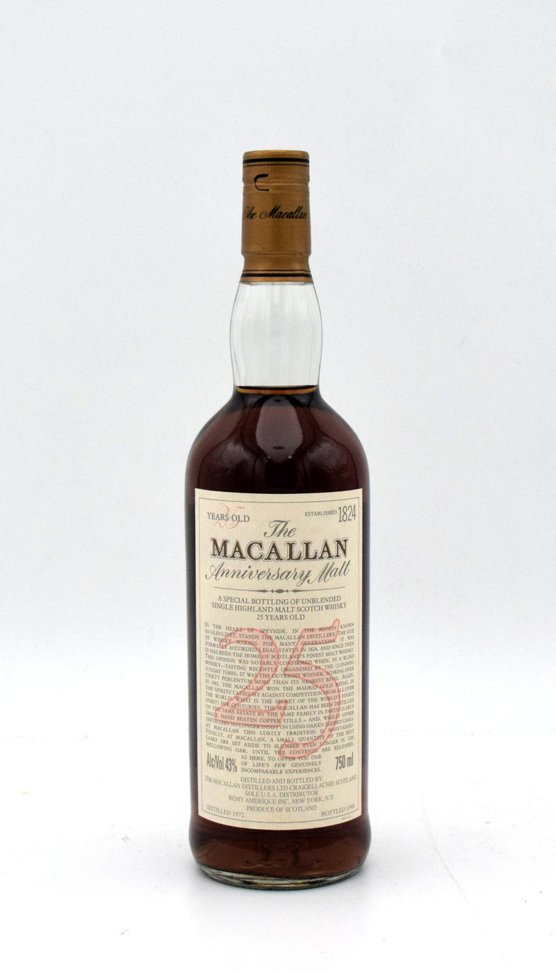 Macallan 25 Year Anniversary Malt (1972 Release)