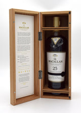 Macallan 25 Year Old Sherry Oak Single Malt Scotch Whisky (2018 Vintage)