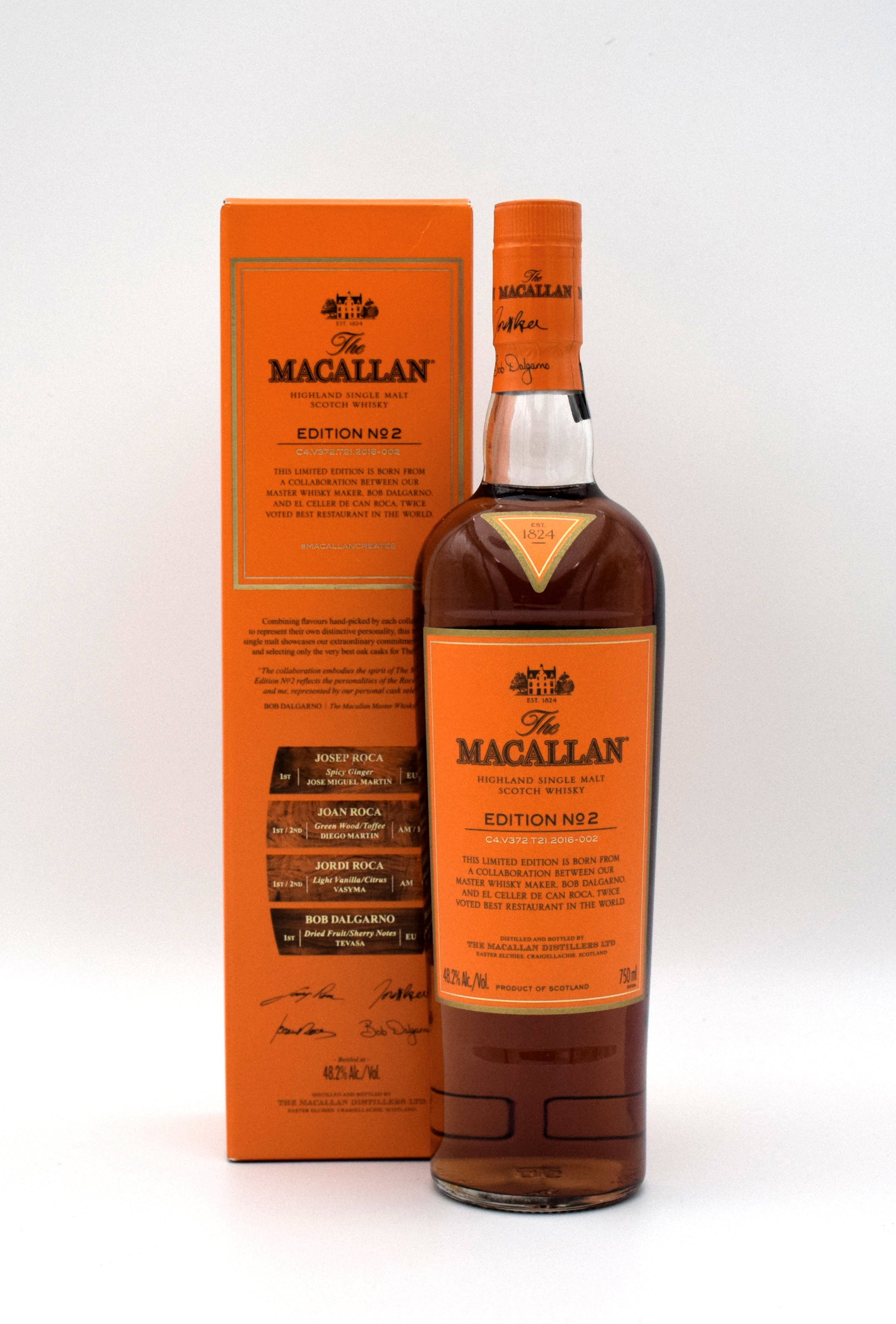 ウイスキー The Macallan Edition No. 2 & 3 700ml Macallan Edition #2 (Orange) - Naples Wine Collection
