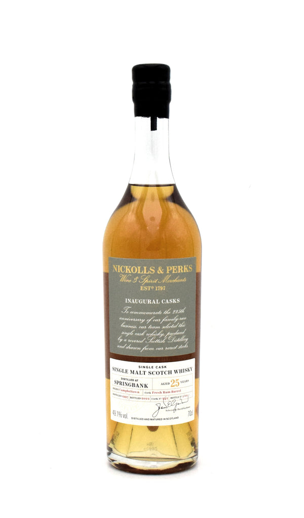Springbank 25 Year (Nickolls & Perks) Scotch Whisky (1997 Bottling, Cask 242)