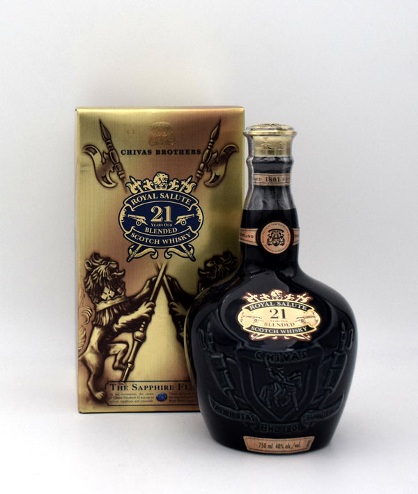 Royal Salute 21 Year Scotch Whisky (Sapphire, Old Bottling)