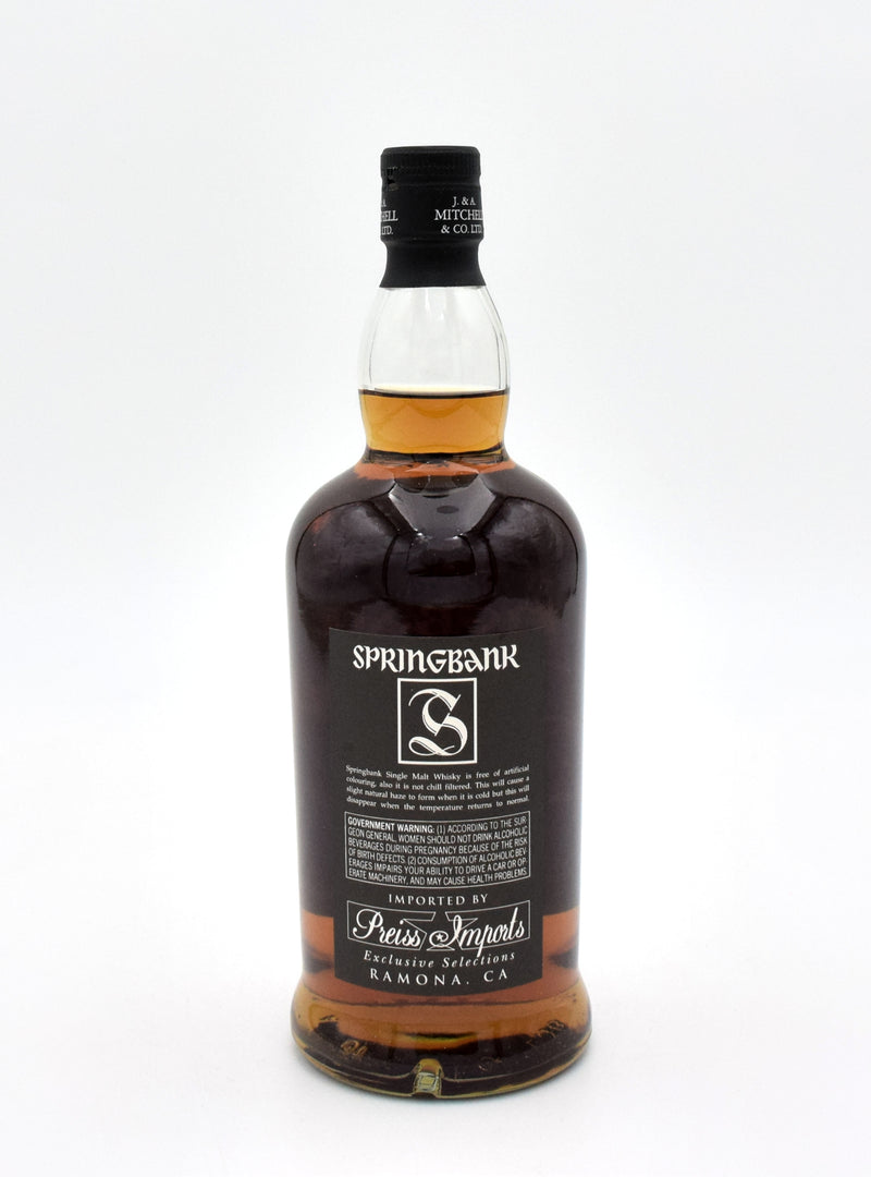 Springbank 15 Year Scotch Whisky (Older Bottling)