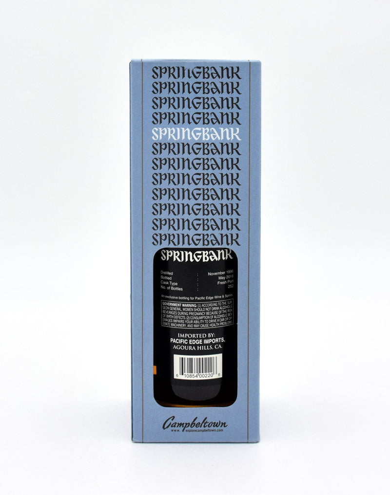 Springbank 19 Year Single Cask Scotch Whisky (Pacific Edge Wine & Spirits Store Pick)