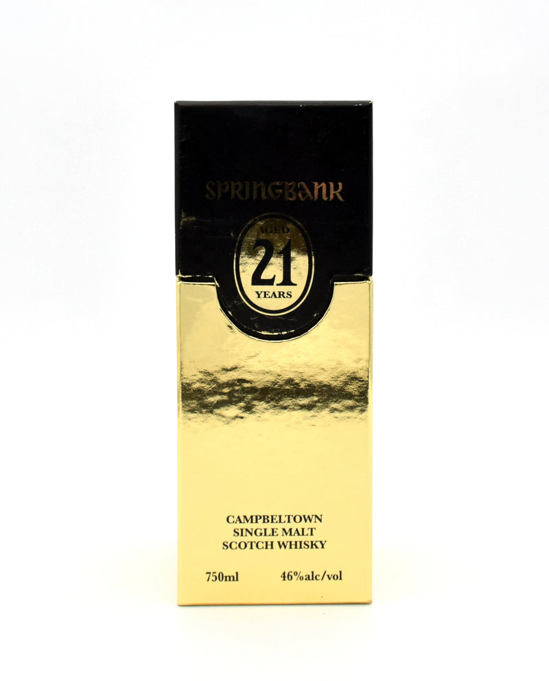 Springbank 21 Year Scotch Whisky (Gold Box)