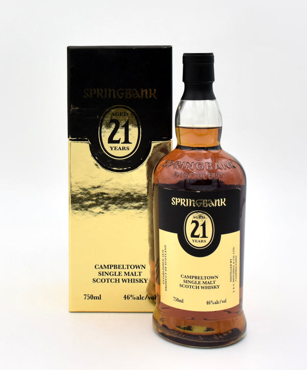 Springbank 21 Year Scotch Whisky (Gold Box)