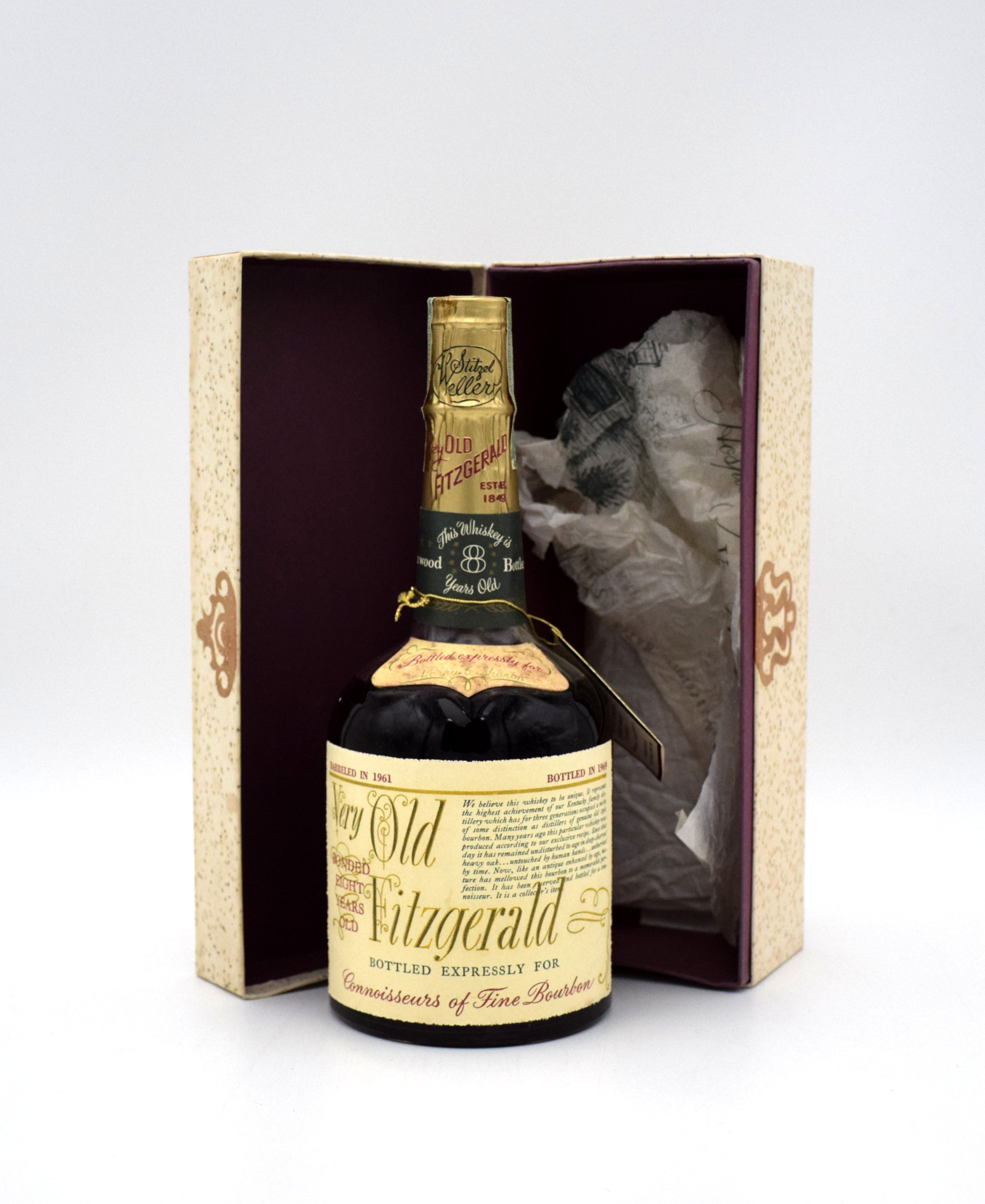 Very Old Fitzgerald 'Bottled in Bond' 8 Year Old Bourbon (1961
