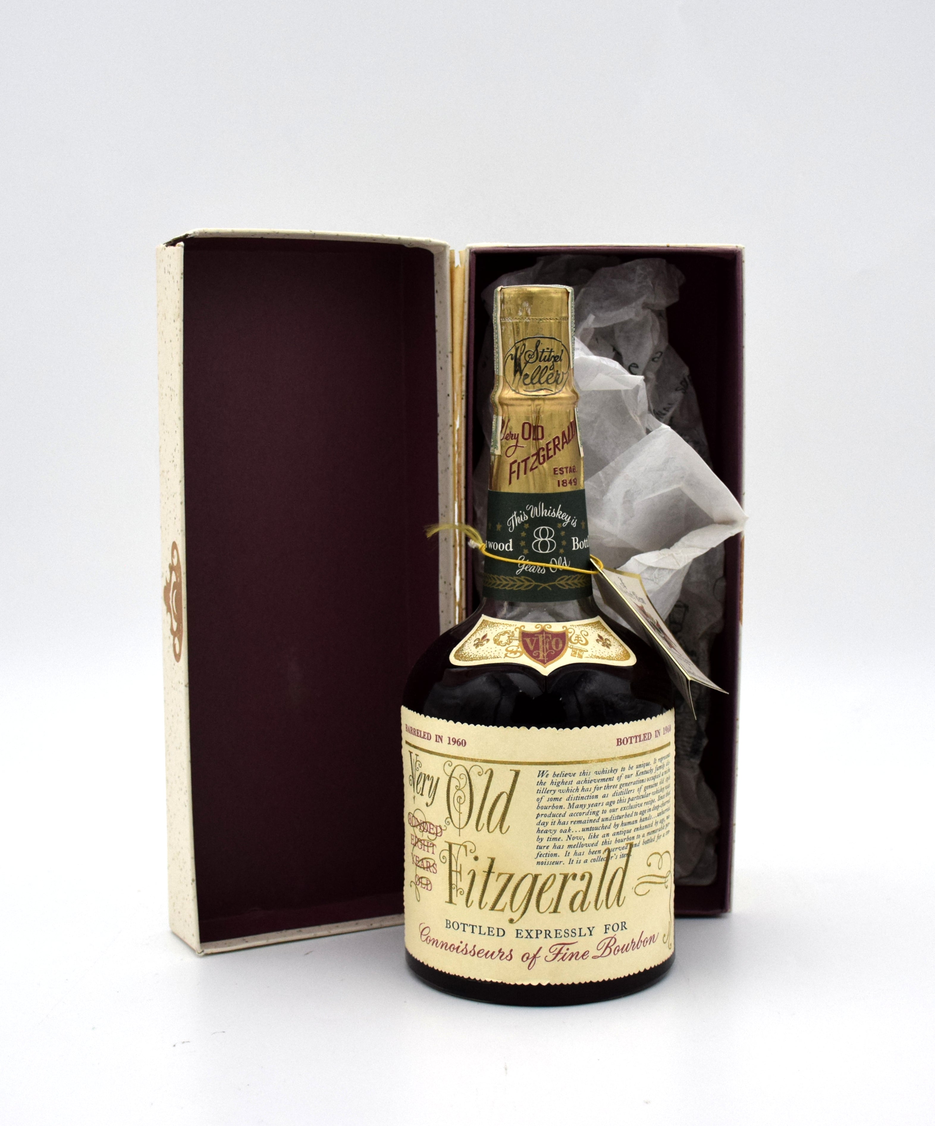 Very Old Fitzgerald 'Bottled in Bond' 8 Year Old Bourbon - 1960