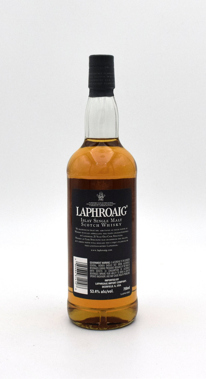 Laphroaig 21 Year Cask Strength Scotch Whisky (Heathrow Terminal 5)