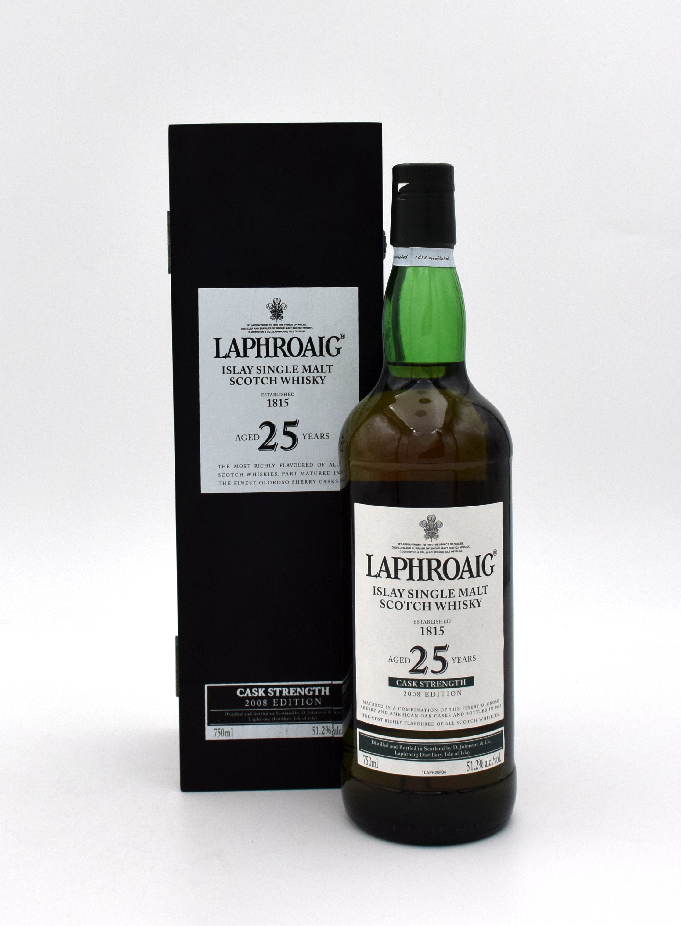 ラフロイグ25年 CASK STRENGTH 2008年版 Laphroaig 25 Year Cask Strength Single Malt Scotch (2008 Vintage