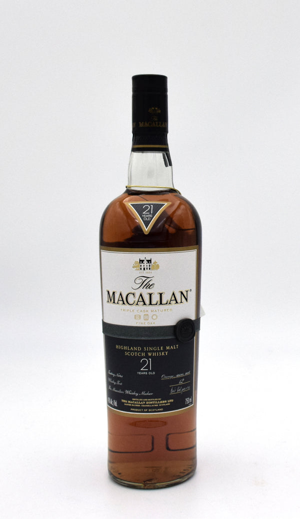 Macallan 21 Year Old Fine Oak Triple Cask Scotch Whisky