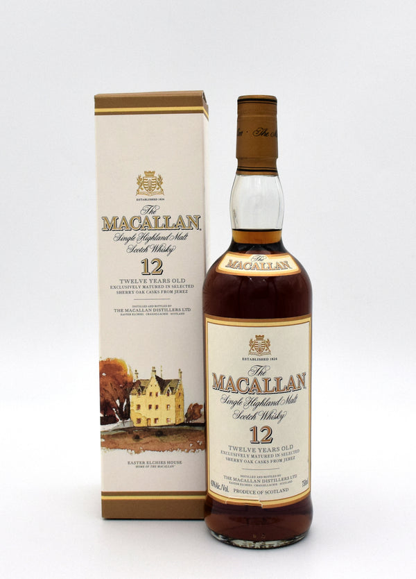 Macallan 12 Year Scotch Whisky (1990's vintage)
