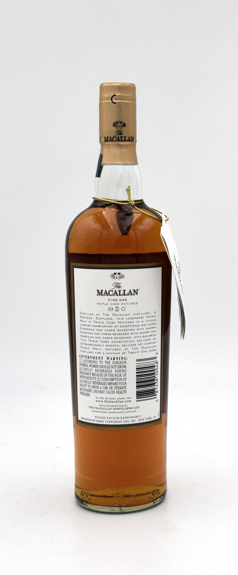 Macallan 21 Year Old Fine Oak Triple Cask Scotch Whisky (2000's vintage)