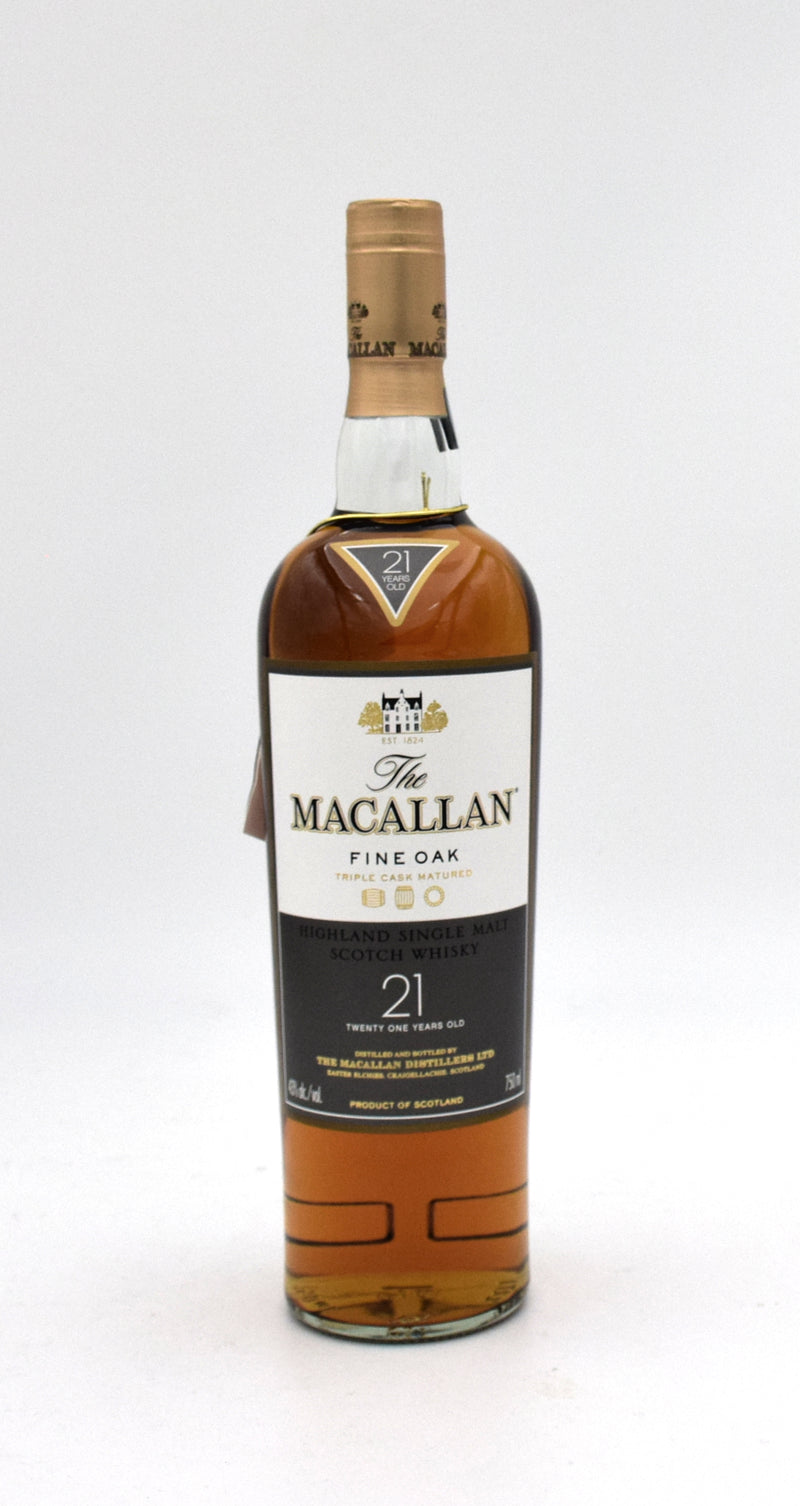 Macallan 21 Year Old Fine Oak Triple Cask Scotch Whisky (2000's vintage)