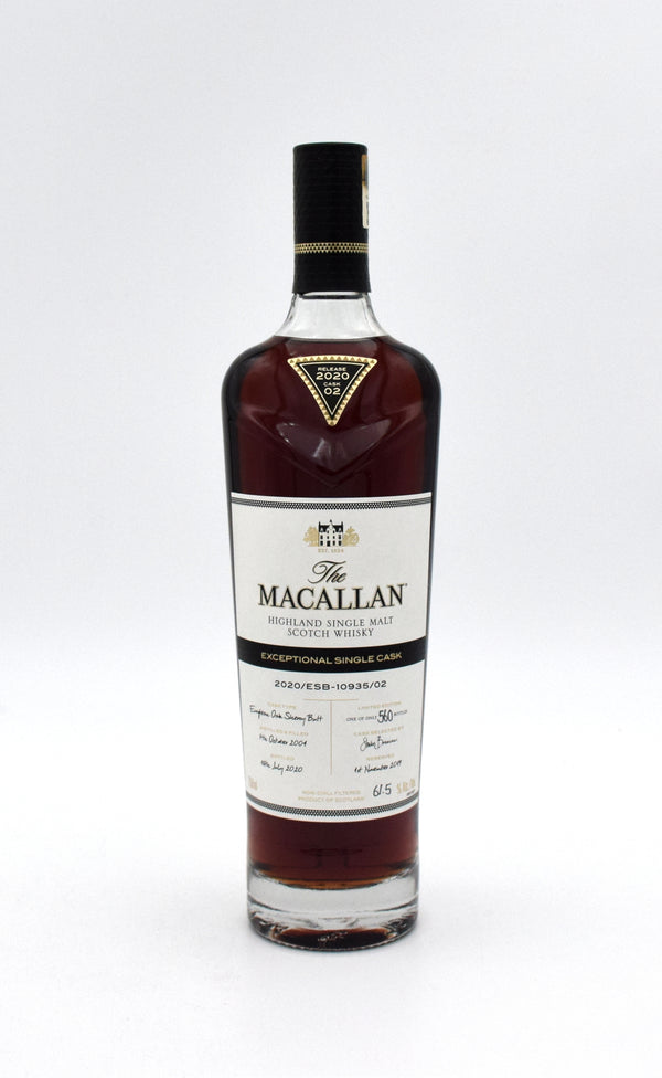 Macallan Exceptional Single Cask Scotch Whisky 2020/ESB-19035/02