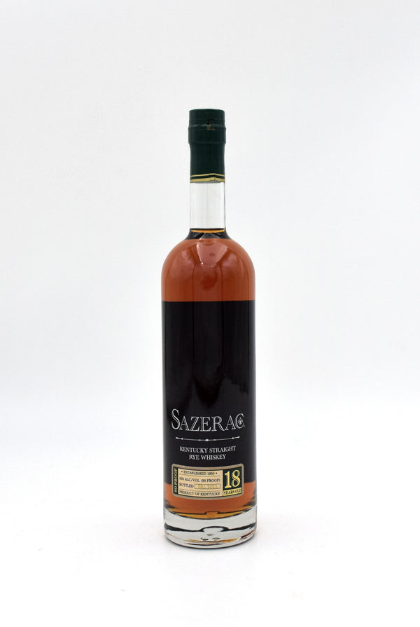 Sazerac 18 Year Rye Whiskey (2022 release)