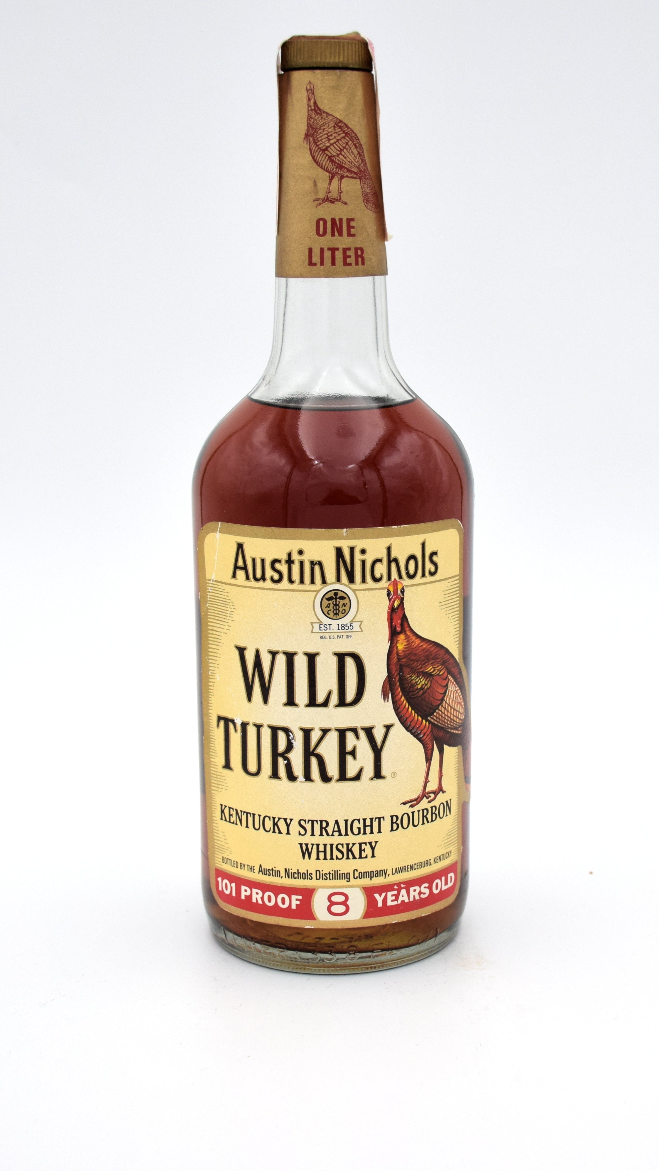 5982【未開栓】Wild Turkey 8年 Bourbon101 Proof Wild Turkey 101 Proof 8 Year Old Bourbon (1979 Vinatge) 1L