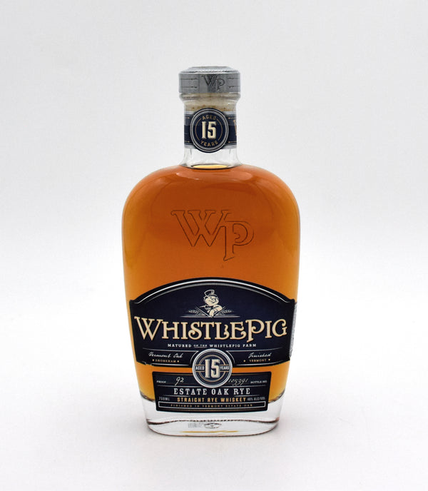 WhistlePig 15 year Estate Oak Rye Whiskey