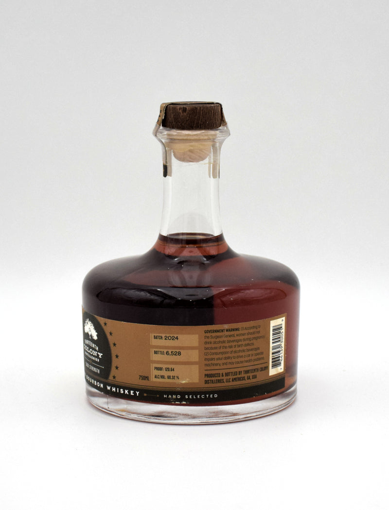 Thirteenth Colony Distillery Cask Strength Bourbon (2024 Release)