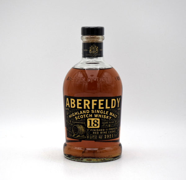 Aberfeldy 18 Year 'French Red Wine Cask Finish' Single Malt Scotch