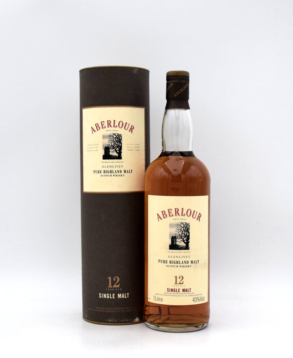 Aberlour-Glenlivet 12 Year Pure Single Malt Scotch (1990s Bottling, 1L)