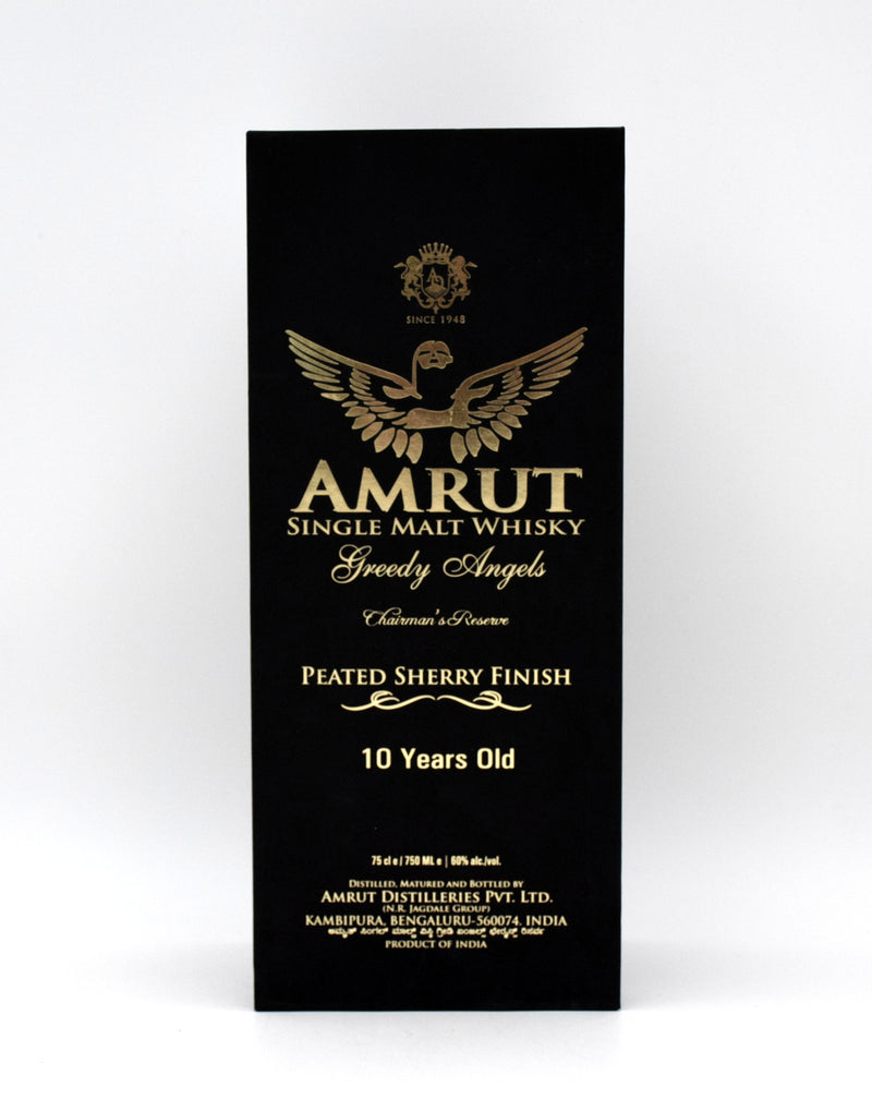 Amrut 'Greedy Angels' Chairmans Reserve Peated Sherry Finish 10 Year Single Malt