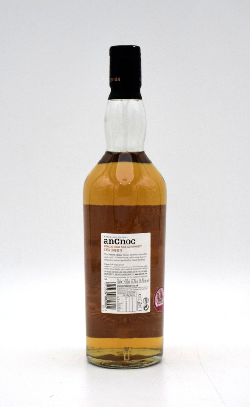 AnCnoc 16 Year Old Cask Strength 125th Anniversary Single Malt Scotch