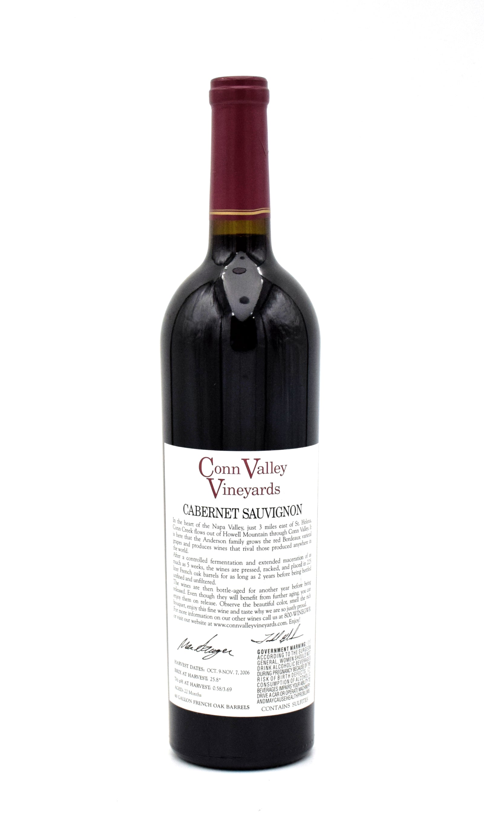 2006 Anderson's Conn Valley Vineyards 'Estate Reserve' Cabernet