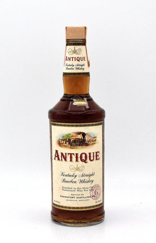 Antique Bourbon with Box and 4 glasses (1968 vintage)