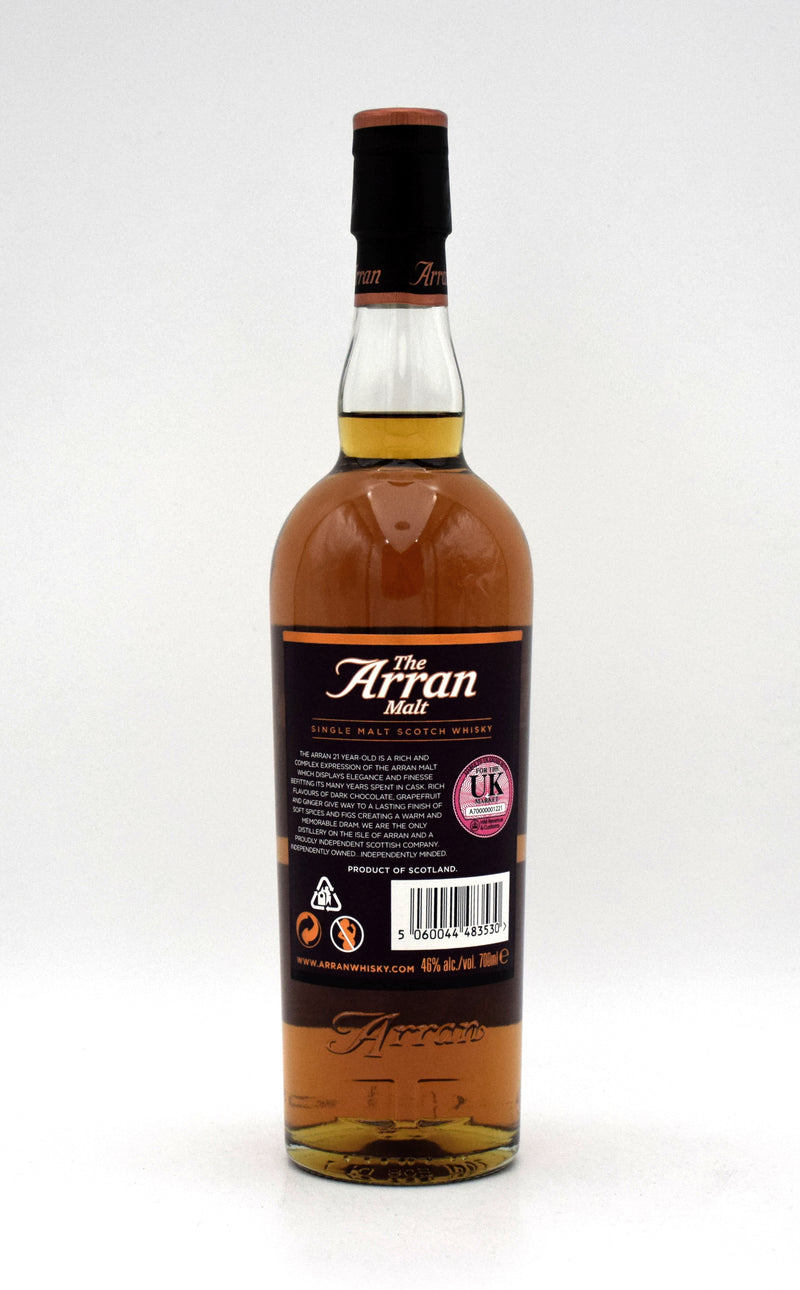 The Arran 21 Year 'Limited Edition' Single Malt Scotch (First Release)